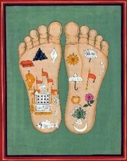 Un dessin représentant des pieds